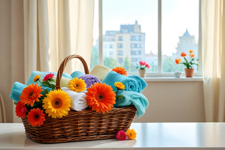 Grilled chicken fillet with lemon and tomatoes on a red plateの素材