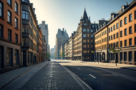 Stockholm, Sweden. Street view of Gamla stan.の素材