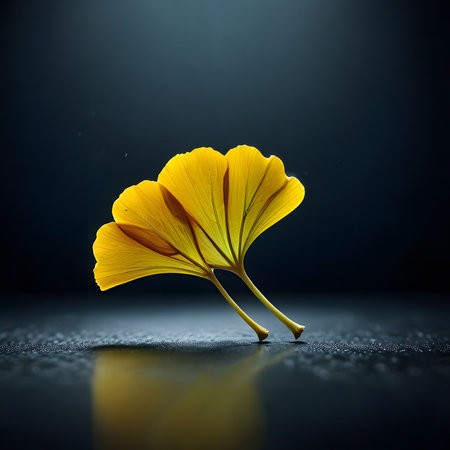 Pink flower of lily on a light background with space for textの素材