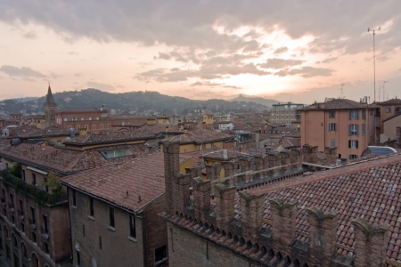 view of san luca - bologna, italy のeditorial素材