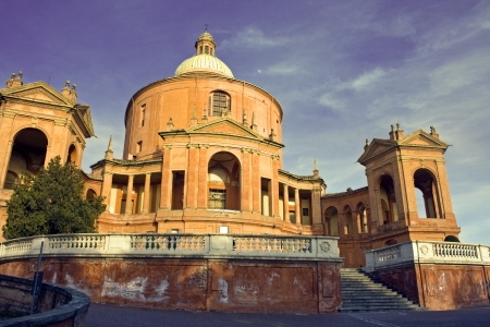 view of san luca - bologna, italyの写真素材