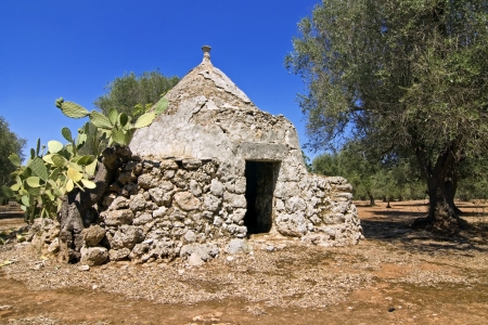 panoramic - view of trullo, pugliaの写真素材
