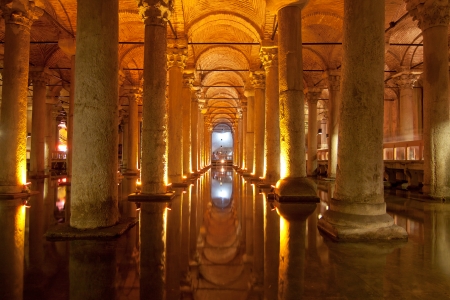 Basilica Cistern, Istanbul, Turkeyのeditorial素材