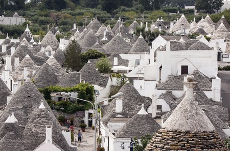 view of Alberobello - Puglia, italyの写真素材