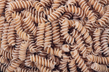 view of fusilli pasta - textureの写真素材