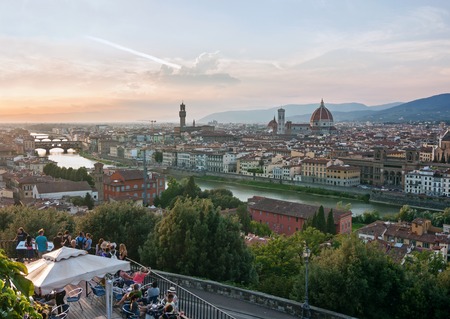 Panoramic view of Florence  - Tuscany, italyのeditorial素材
