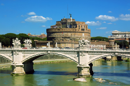 View of castel Sant' Angelo - Rome, Italyのeditorial素材