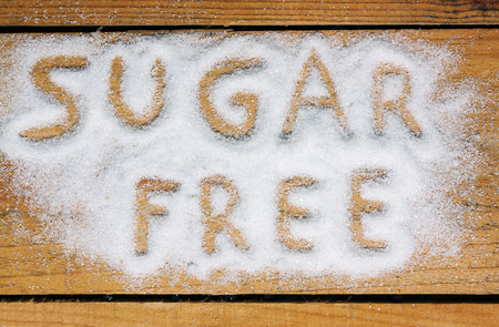 a sugar free word with background - foodの写真素材