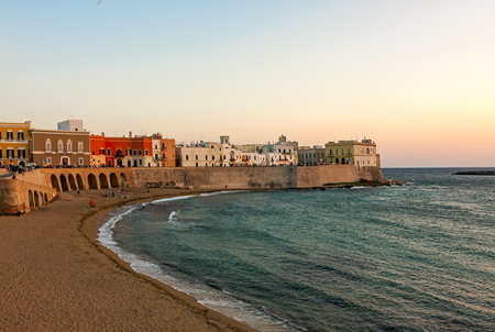 Panoramic view of Gallipoli - Italy, Piugliaのeditorial素材