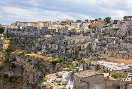 Panoramic view of Matera - italyのeditorial素材