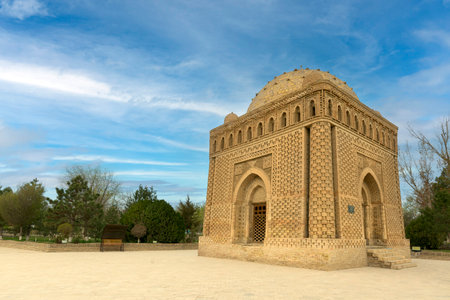 Uzbekistan, Bukhara, the Mausoleum of Ismmoil Samoniy.の写真素材