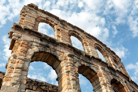 The Roman Arena, Verona, UNESCO World Heritage Site, Veneto, Italy, Europe