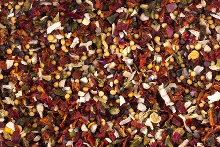 Group of colored spice. texture or backgroundの写真素材