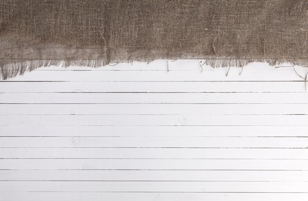 White wooden wall texture or background, top viewの写真素材