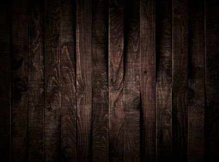 Dark brown wood background or texture of plankの写真素材