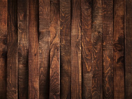 Dark brown wood background or texture of plankの写真素材
