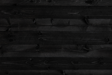 Dark black wood background or texture of plankの写真素材