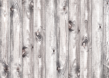 White wooden wall texture or background, top viewの写真素材