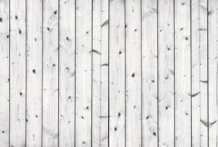 White wooden wall texture or background, top viewの写真素材