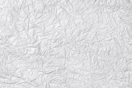 Texture of crumpled white paper, top viewの写真素材