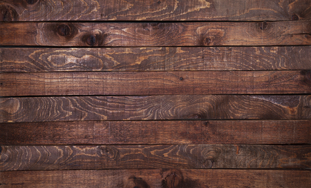 Dark brown wood background or texture of plankの写真素材