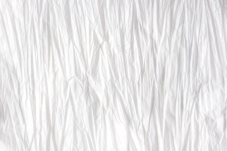 Texture of crumpled white paper, top viewの写真素材