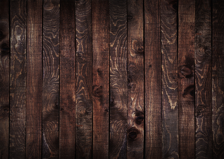 Dark brown wood background or texture of plankの写真素材