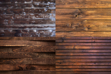 Collection of old wooden boards texture backgroundの写真素材