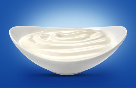 Sour cream bowlの写真素材