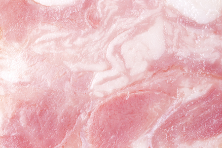 Close-up texture of ham, meat sliceの写真素材