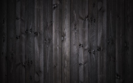 Dark black wood background or texture of plankの写真素材