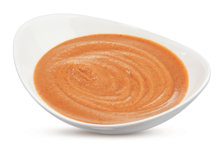 Cocktail sauce isolated on white background, shrimp sauceの写真素材