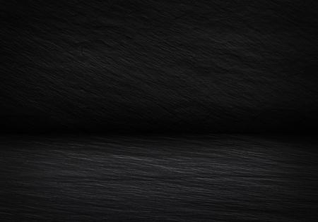Black stone background, dark perspective interiorの写真素材