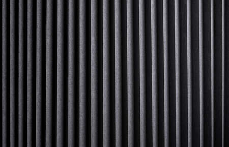 Black striped texture, ribbed metal background