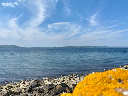 Beautiful seascape on the north coast of Scotland, UKの写真素材