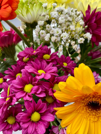 Bouquet of colorful flowersの写真素材