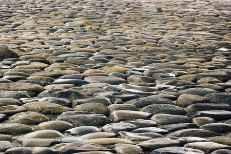 stone pavig texture on the street, old cityの写真素材