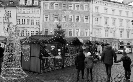 Christmas market at Pragueのeditorial素材