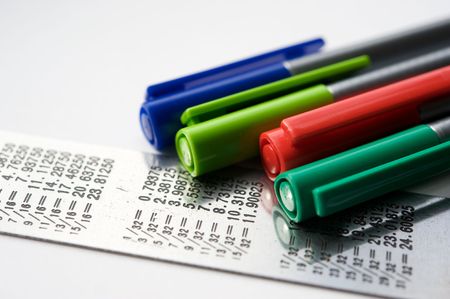 paper, pencil and ruler
