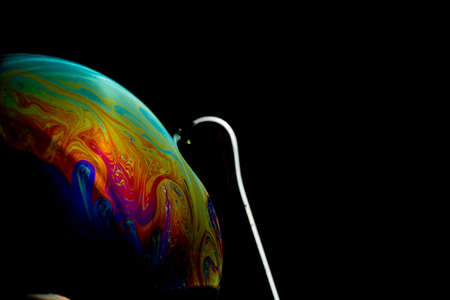 small bubble with the appearance gaseous atmosphereの写真素材