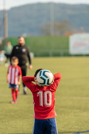 children's football train game uniform
