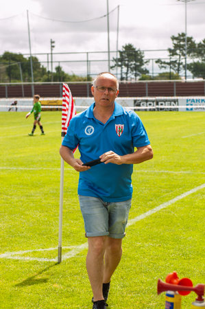 Illa de Arousa, Pontevedra, Spain. 10th, 2023. The matches between the registered teams were getting closer and closer.のeditorial素材