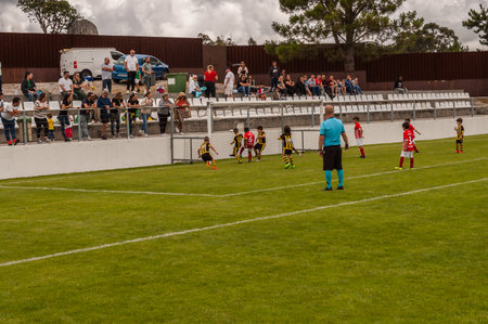Illa de Arousa, Pontevedra, Spain. 10th, 2023. The matches between the registered teams were getting closer and closer.のeditorial素材