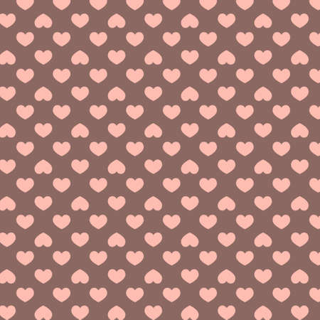 hand-drawn doodle seamless pattern with hearts