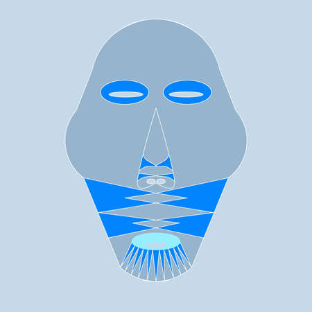 African masks for ethnic celebration, carnival and ceremony. The image is in an ethnic styleの写真素材