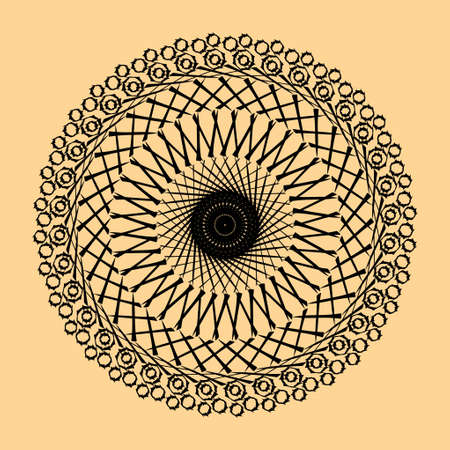 Vintage lace pattern. Hand-drawn abstract background. Decorative retro banner. Can be used for banner, invitation, wedding card, scrapbooking and other purposes.の写真素材