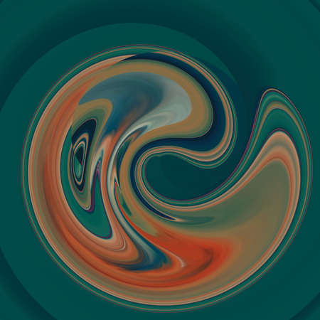 A unique abstract illustration. Original wallpapers. A screensaver mobile devices. A beautiful image will decorate design projects and ideas. A unique combination of lines, waves of curves, texturesの写真素材