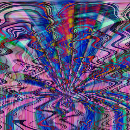 A unique abstract illustration. Original wallpapers. A screensaver mobile devices. A beautiful image will decorate design projects and ideas. A unique combination of lines, waves of curves, texturesの写真素材