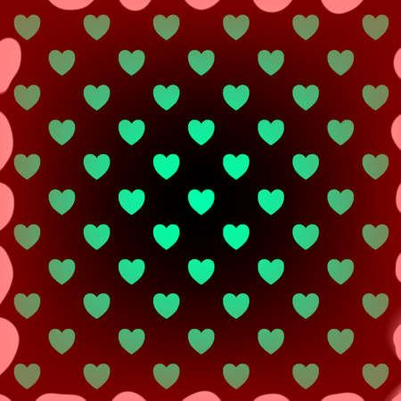 Hearts for Valentine's Day. A postcard with hearts for February 14. Background for scrapbooking,...
