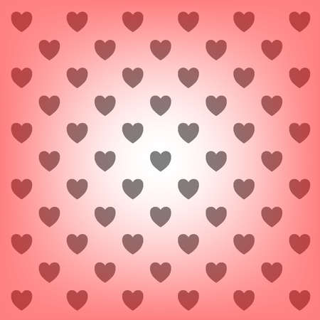 Hearts for Valentine's Day. A postcard with hearts for February 14. Background for scrapbooking,...
